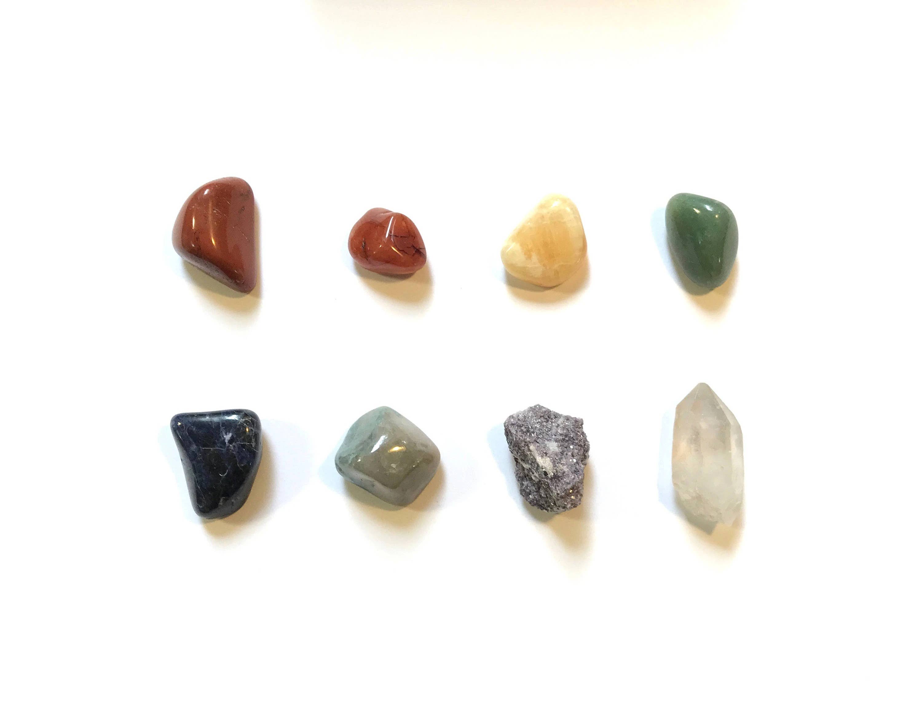 Crystal Grids - Wholesale Spiritual Stone/Crystal - Chakra Collection - Rox Box - 8 pack - Crystals and Stones2