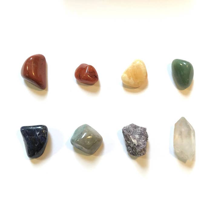 Crystal Grids - Wholesale Spiritual Stone/Crystal - Chakra Collection - Rox Box - 8 pack - Crystals and Stones2