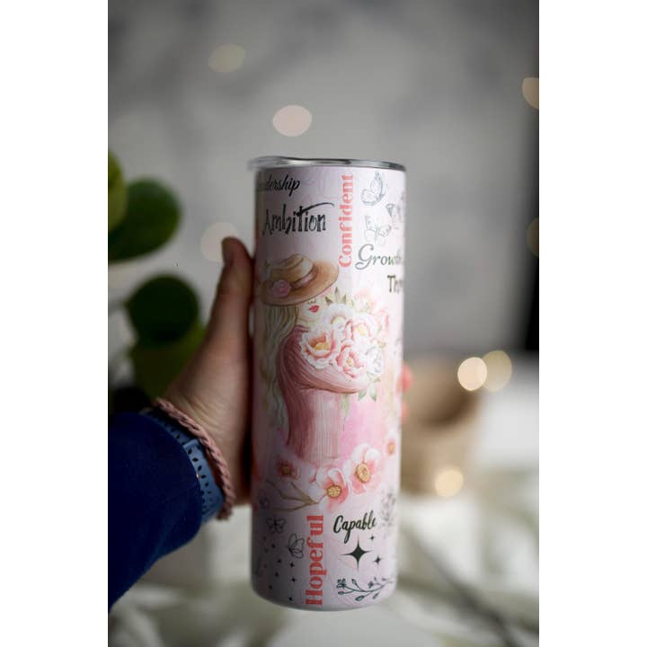 Embroidery by BUBE - Wholesale Insulated mug/tumbler - Floral Grandma Personalized Tumbler Travel Cup Gift4