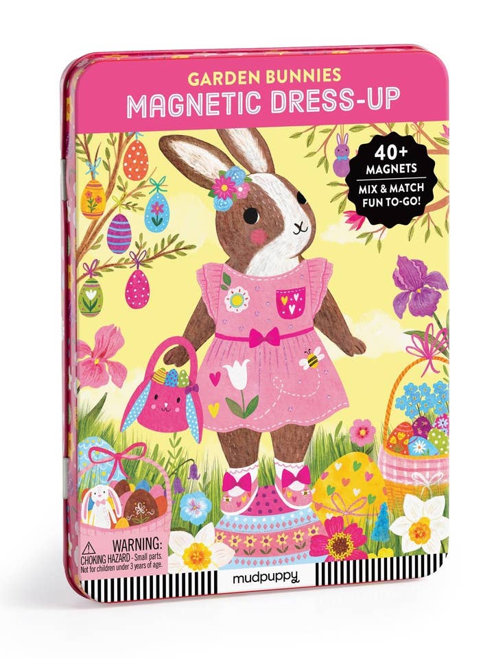 Garden Bunnies Magnetic Dress-up for wholesale by Chronicle Books
