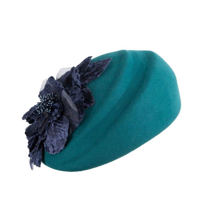 Max Alexander by Cupids Millinery Melbourne - Wholesale Fascinator hat – Women's - Wool Hat with Floral Accent – Winter Elegance5