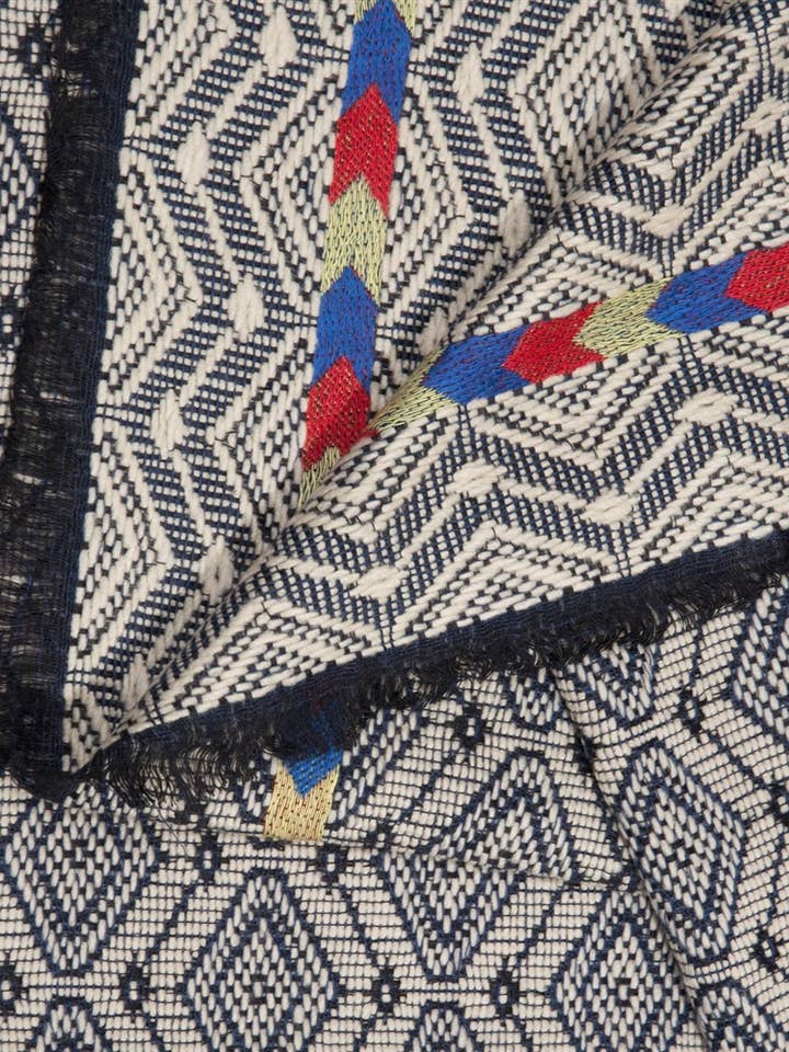 Geometric Textured Shawl for wholesale by Value Arts