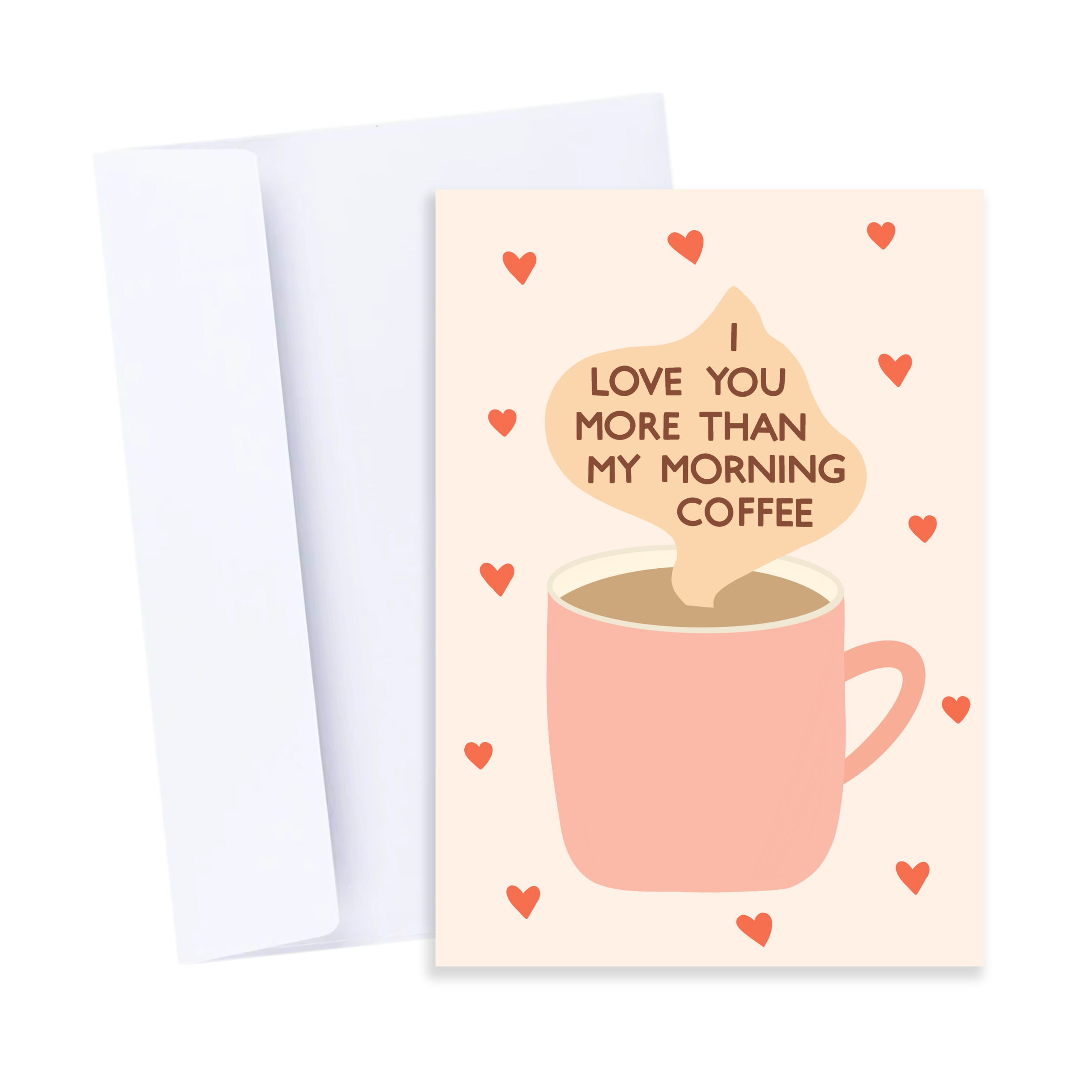 Popsy Press - Vendita all'ingrosso Biglietti d'amore - Biglietto del caffè del mattino - Ti amo caffè biglietto di San Valentino3