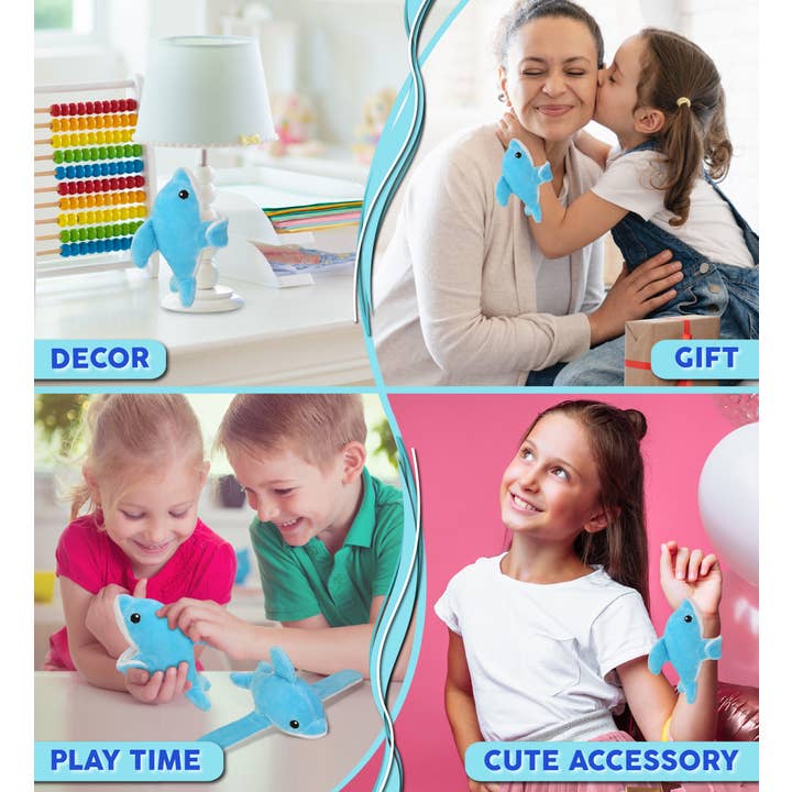 Cota Global - Wholesale Stuffed/Plush Toy - Kids & Baby - Slap Bracelet Plush - Dolphin3