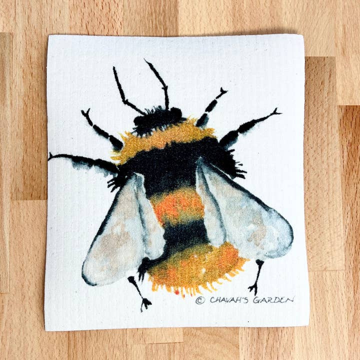 Swedish dishcloth, bumblebee, garden, pollinator for wholesale by Chavah's Garden – Chavah's Garden