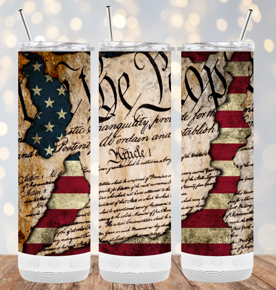 Your Custom Sports - Wholesale Insulated Mug/Tumbler - 20oz Stainless Steel Tumbler - We the People3