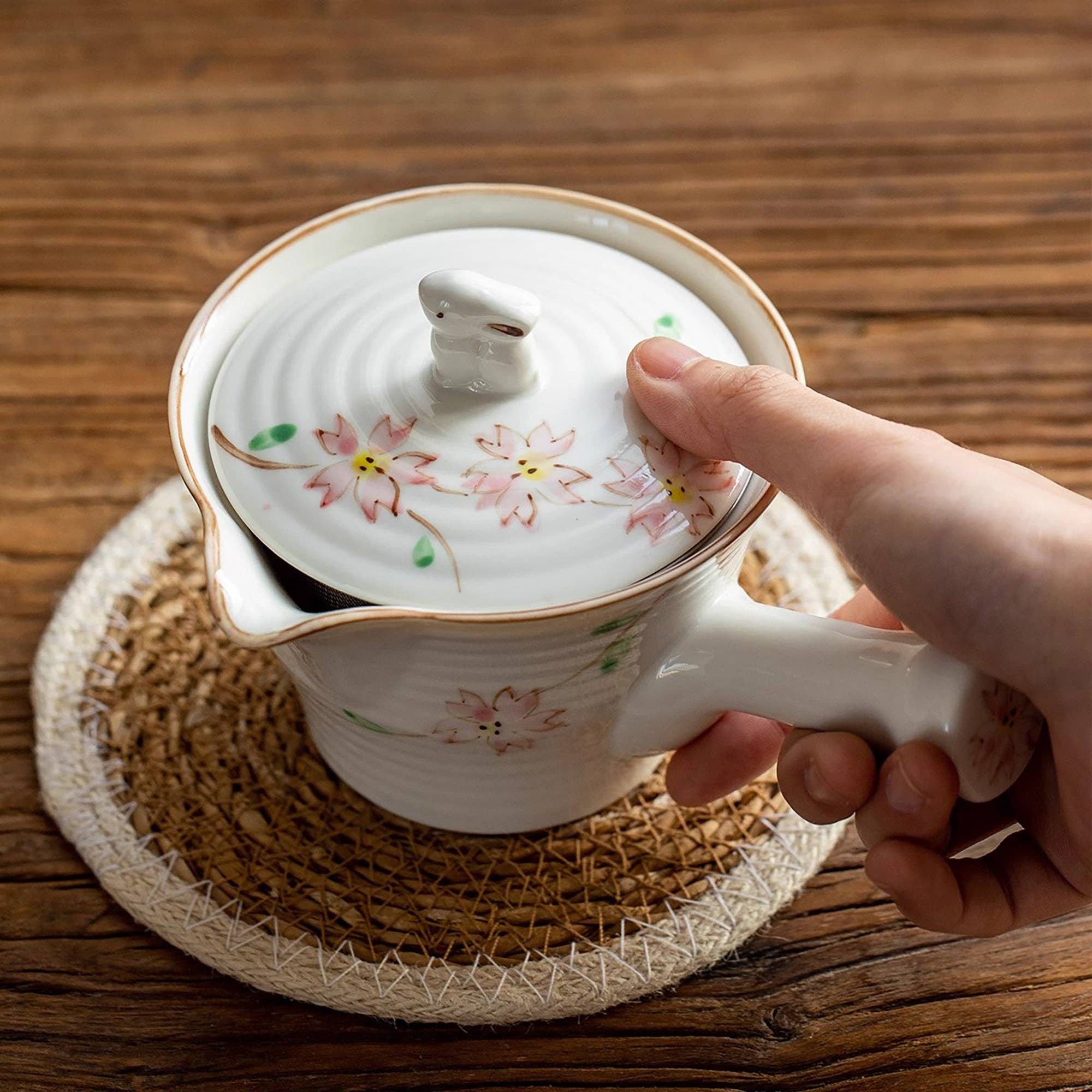 MinoCraft - Vendita all'ingrosso Teiere - Teiera Kyusu e tazza in ceramica Minoyaki4