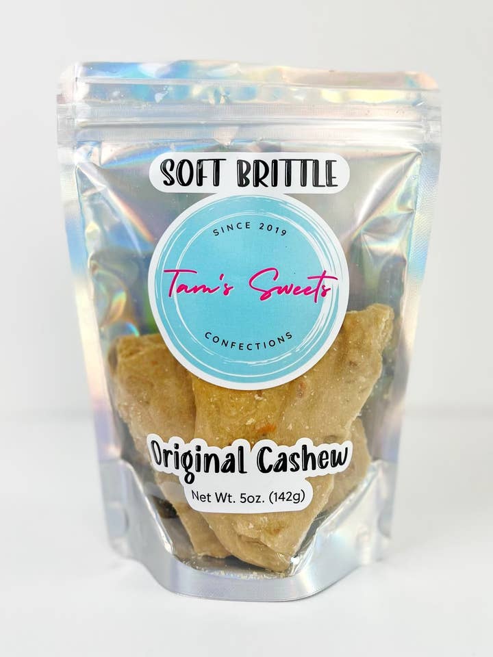 Soft Cashew Brittle for wholesale by Tam's Sweets