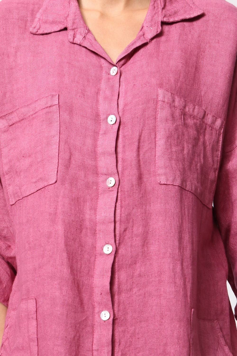 LÉA & LUC - Wholesale Dress - Women's - Long Dresses in 100% Linen REF. 114921