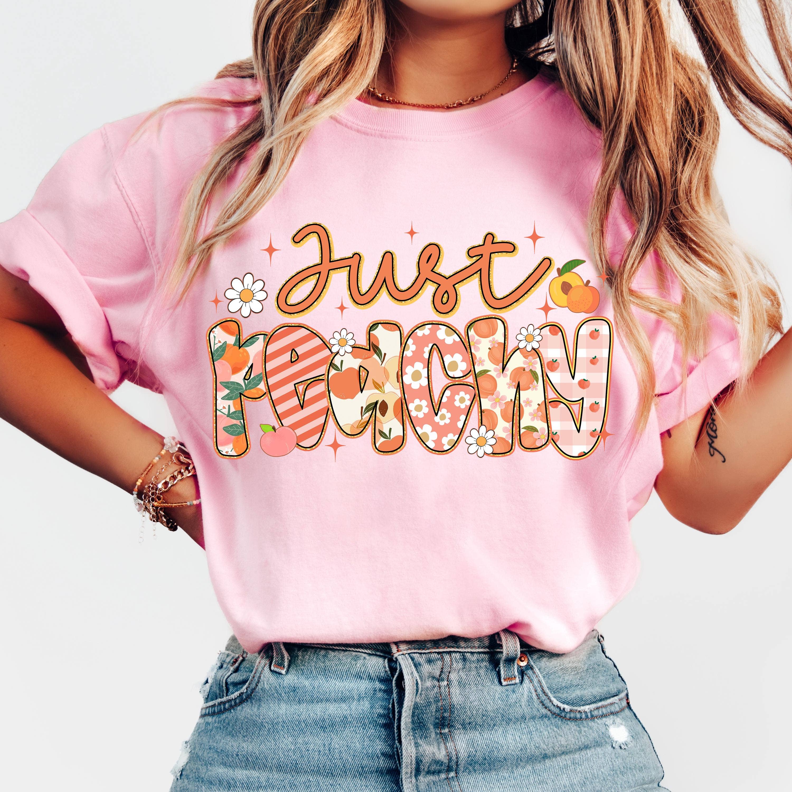 NVC Ecommerce LLC - Wholesale T-shirt met print - Dames - Preppy Bloemen Perzik Shirt, Coquette Zomerse Sferen Trui3