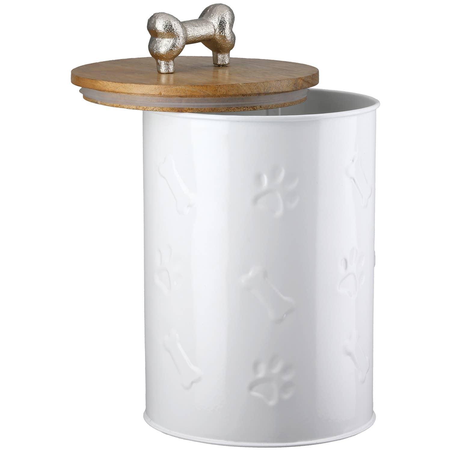 Cylindrical can treats white H. 23 cm, pack of 3 for wholesale on Faire2