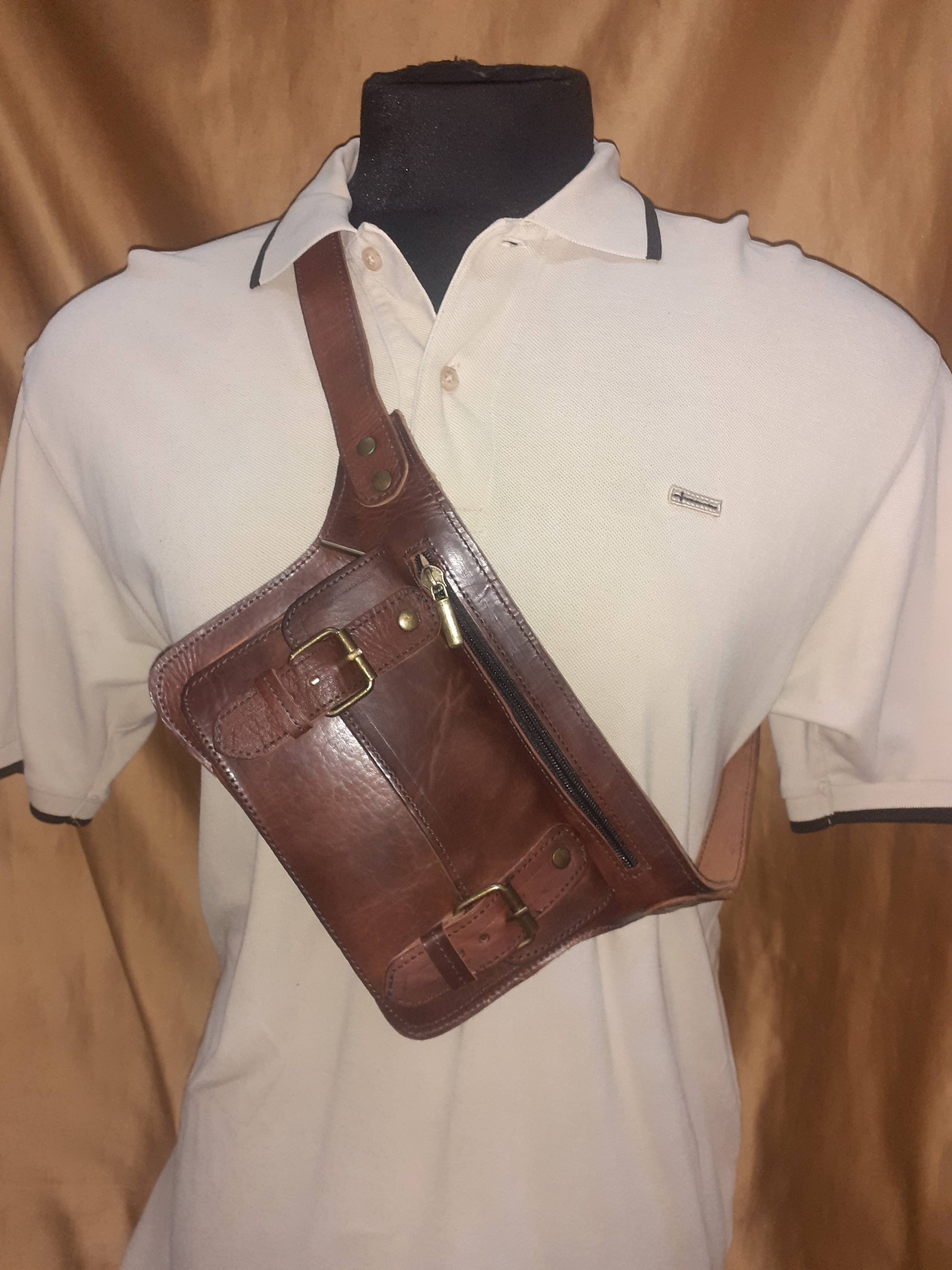 Hecho a mano – Großhandel Bauchtasche – Damen – Bauchtasche aus Kuhleder mit zwei Schnallen7