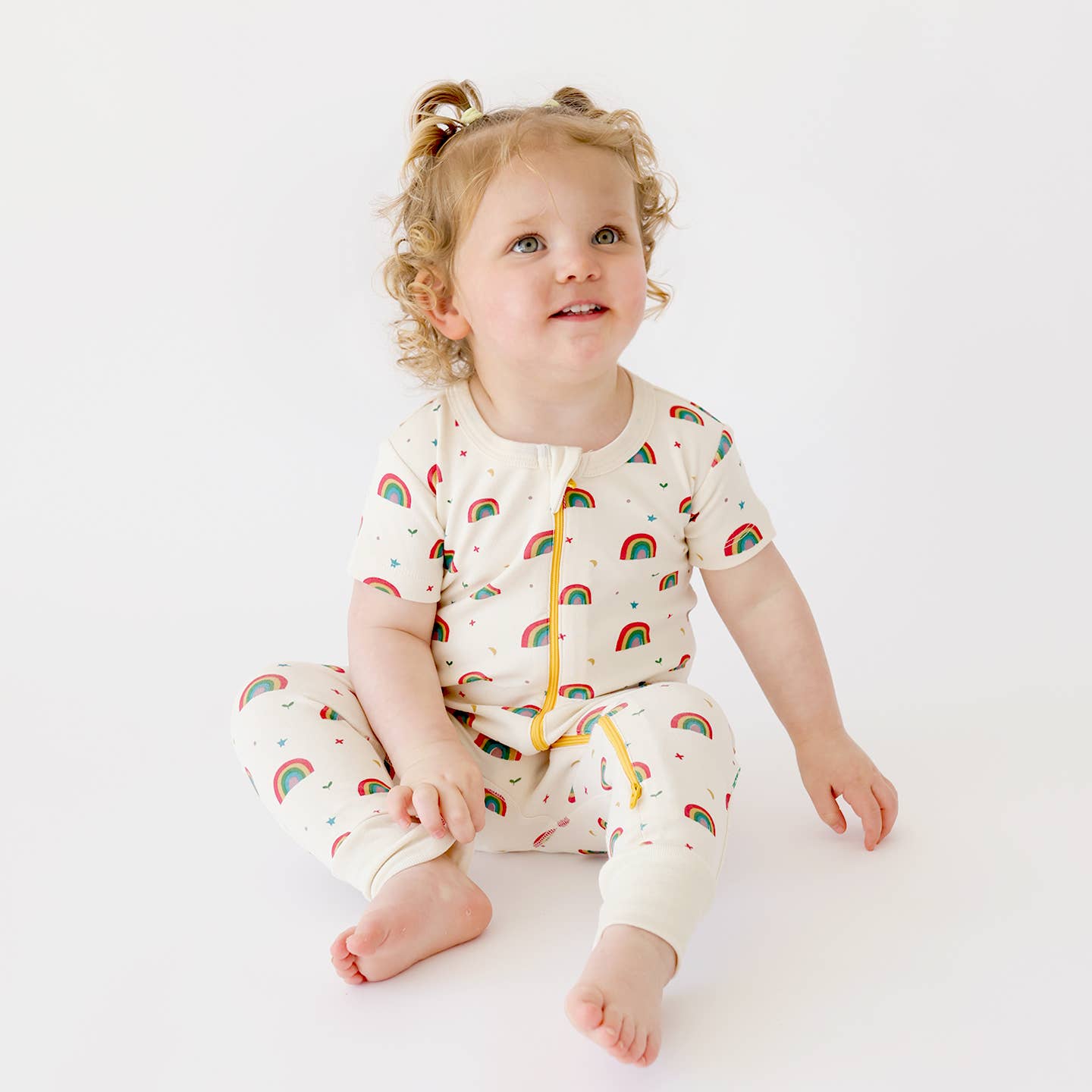 Parade Organics - Wholesale Jumpsuit - Baby - Signature Print '2-Way' Zip Romper - Short Sleeve15