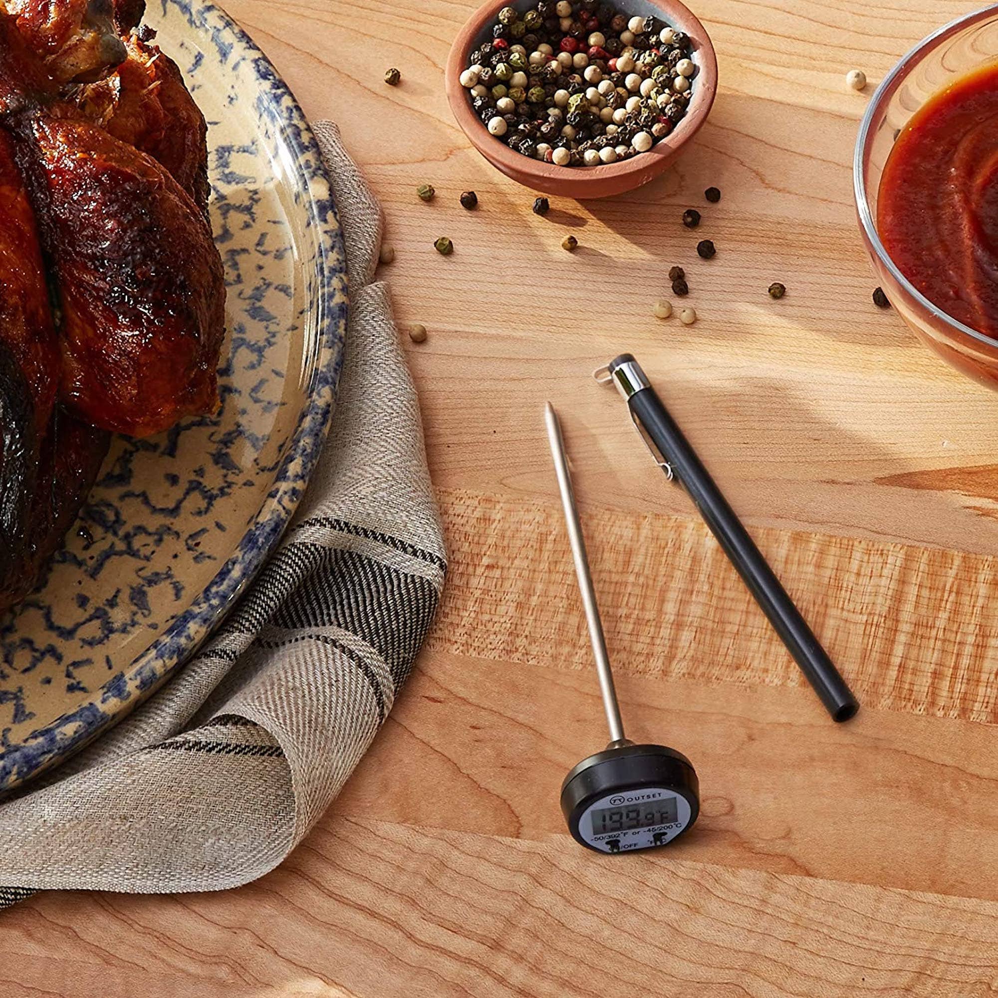 Fox Run Brands - Wholesale Thermometer - Outset digitale instant-aflezing thermometer, 15 cm x 3,2 cm2