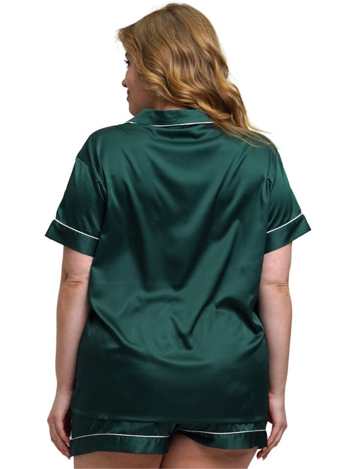 Taniri - Wholesale Sleepwear Set - Women's - ASHLEY SHORT MATTE SATIN PAJAMAS13