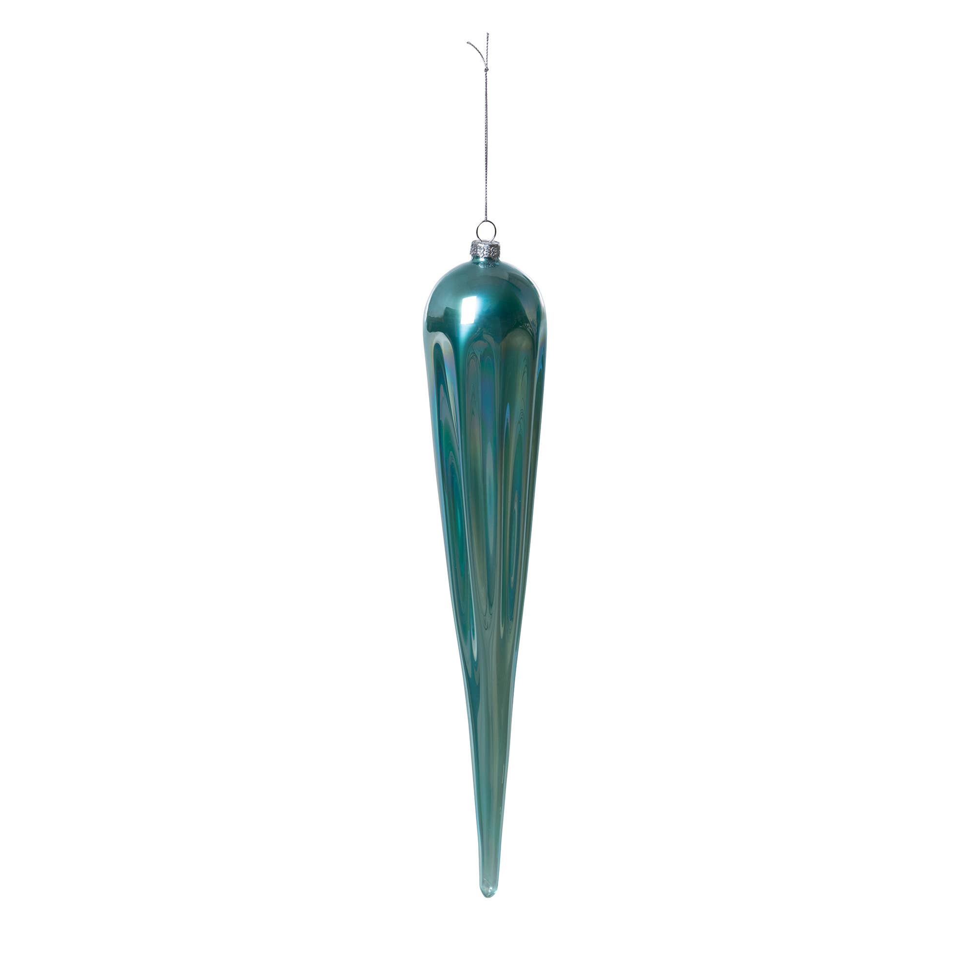 Park Hill Collection - Wholesale Ornament - Promo Park Hill Collection Frosty Blue Glass Icicle Ornament0