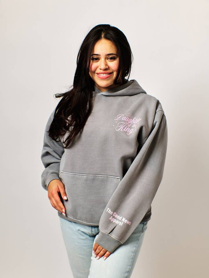 Daughter of the King™ Premium Heavyweight Hoodie for wholesale by The Good News Apparel
