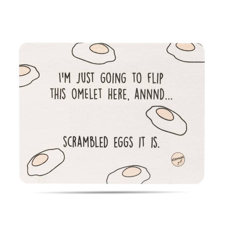 Retournez cette omelette | œufs brouillés | torchons suédois pour la vente par ellembee gift