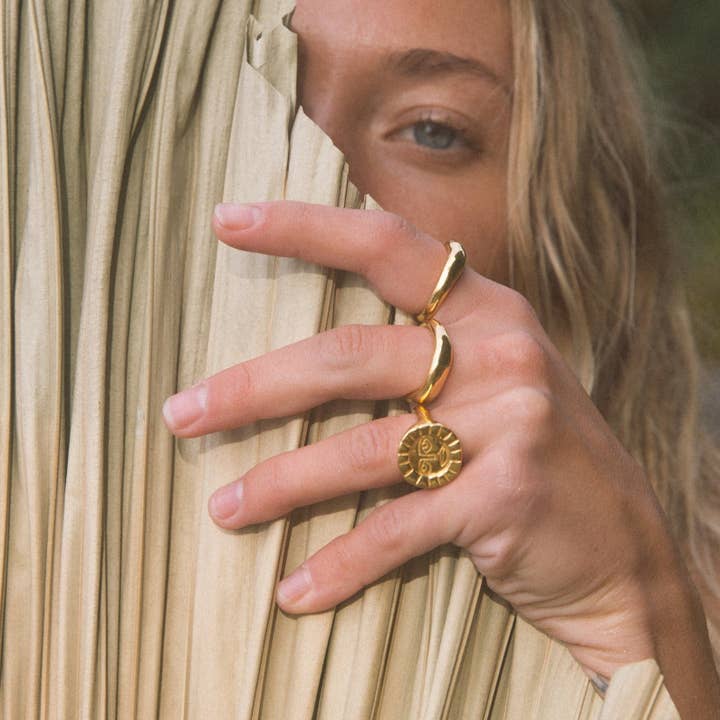 Rauw Jewelry - Wholesale Cocktail/Statement Ring - Sun Ring6