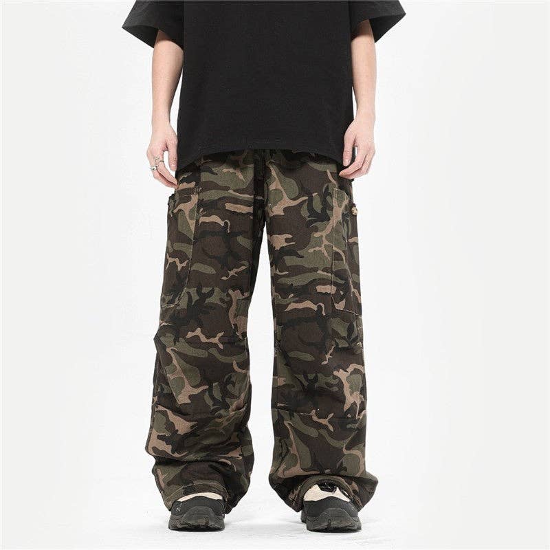 CAMOUFLAGE American Work Pants With Knee Pleats for wholesale on Faire1