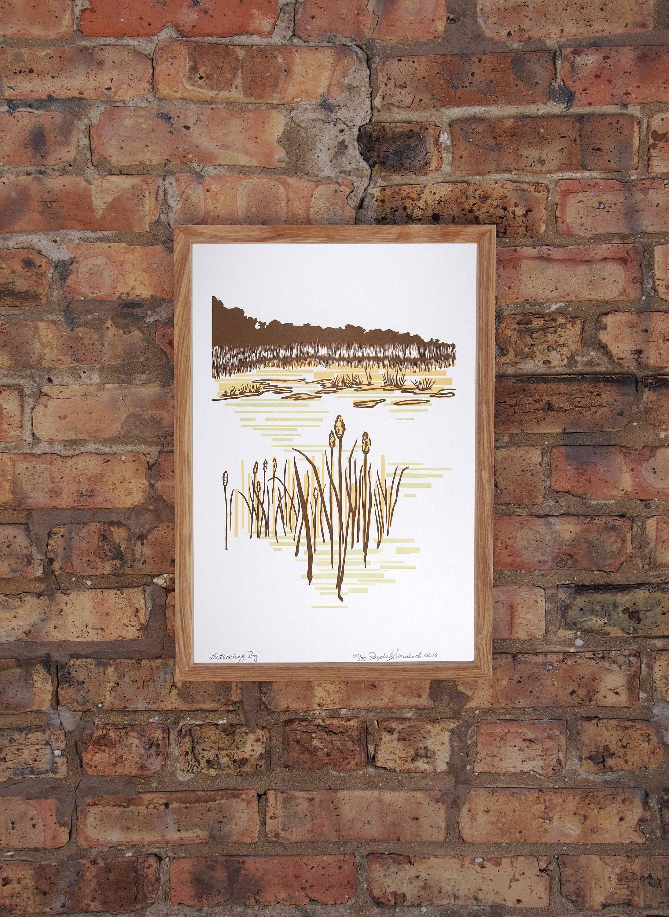 Current Location Press - Wholesale Art Print - Leatherleaf Bog - Limited Edition Letterpress Print3