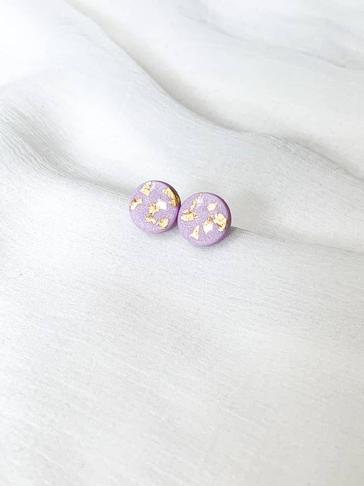 Pregos Shimmer lilás por atacado de Topo Clay Boutique