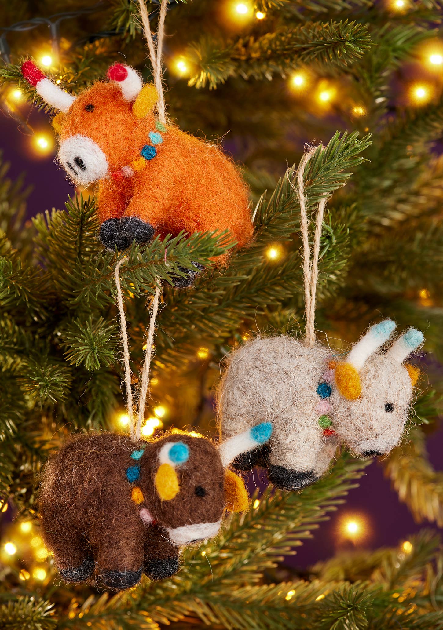 Namaste – wholesale Christmas decoration – Felt Yak Decoration