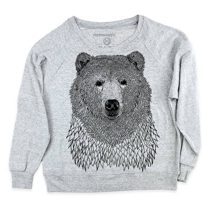 Supermaggie @ Faire - Wholesale Graphic Sweatshirt - Women's - Bear Pia Tri Blend Pullover5