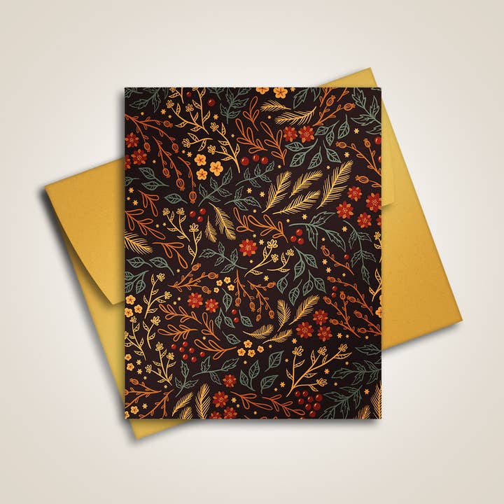 Fall / Winter 2023 - Autumn Mosaic - Greeting Card for wholesale by The Fabled Creative Co.