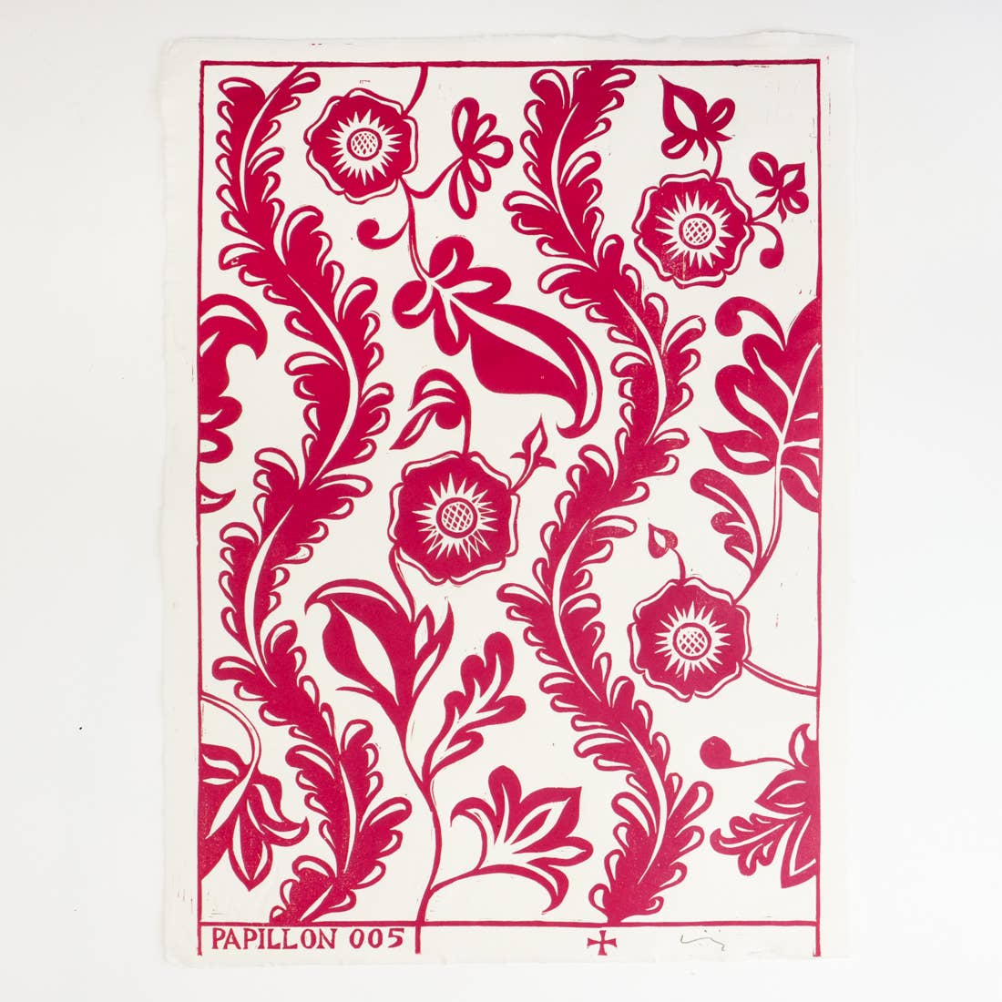 Papillon Press - Wholesale Art Print - Papillon Flora Block Print5
