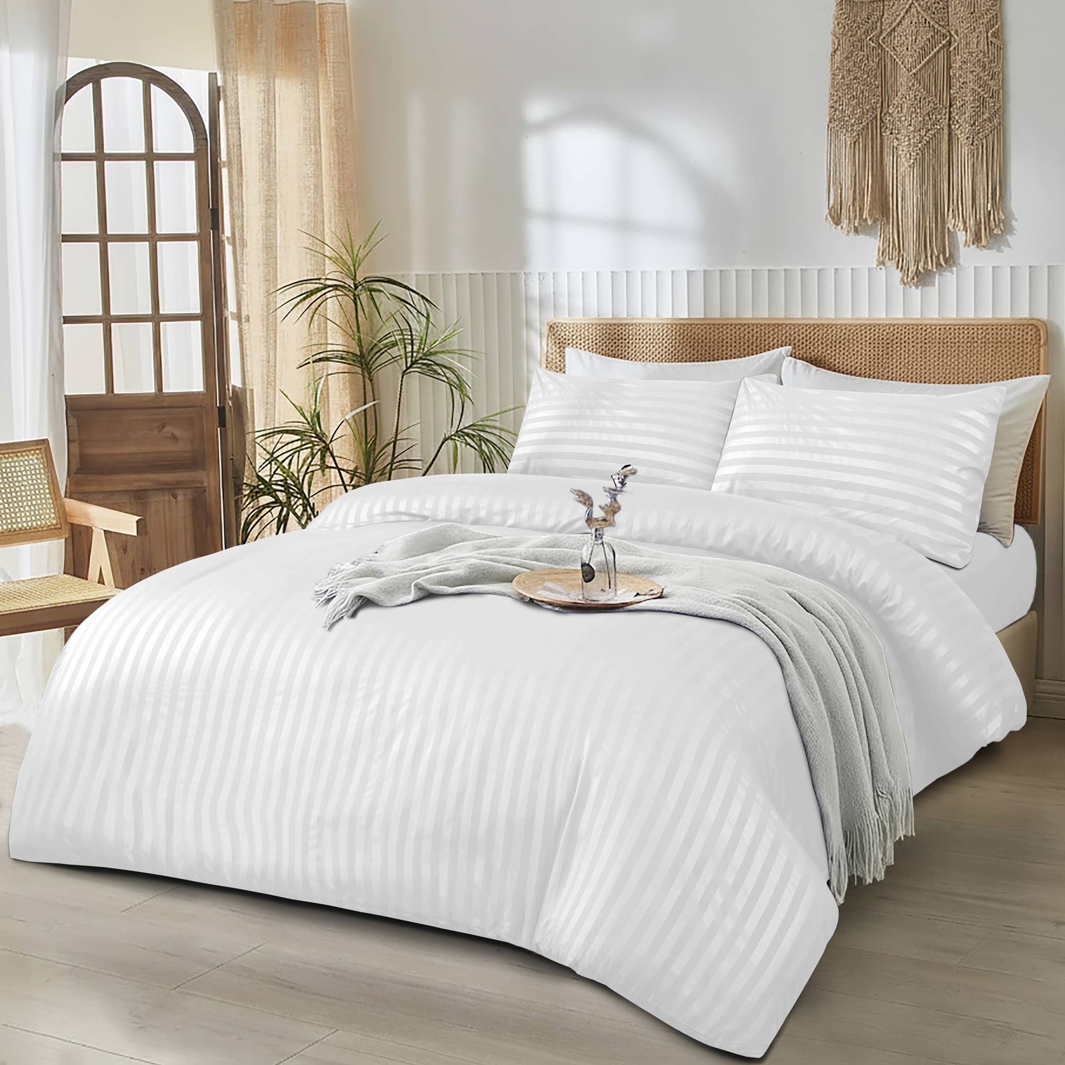 Cotton Passion – wholesale Sängkläder – Randigt påslakan set i lyxig 100 % mjuk mikrofiber24