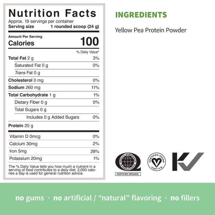 Sprout Living - Wholesale Protein/Superfood Powder - Simple Protein | Organic Pea Protein, Unflavored, 1 LB5