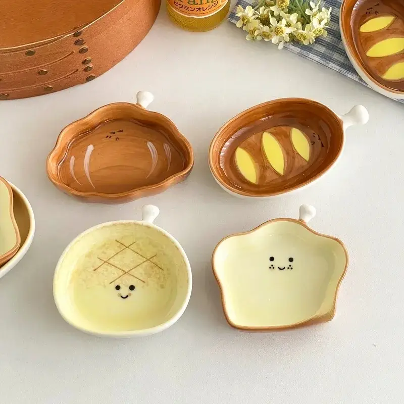 Otterware - Wholesale Condiment/Dip Bowl - Aesthetic Handcrafted Bread Ceramic Dipping Dish9