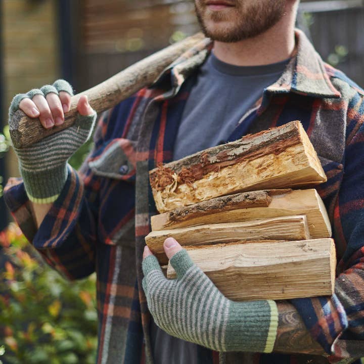 Unisex Lambswool Fingerless Gloves for wholesale by Catherine Tough (US Duties Paid)