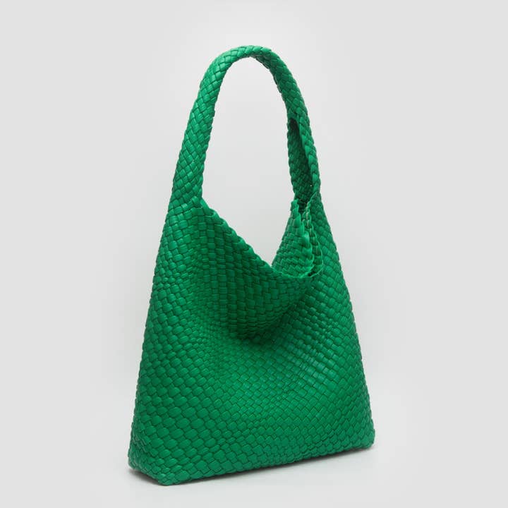 Fashion City – Bolsa de ombro – Mulher por atacado – Bolsa de ombro trançada em tecido com bolsa de pulso20