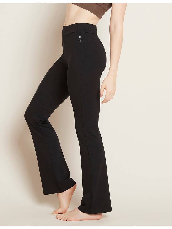 Black Motivate High Waist Flare Pant for wholesale on Faire