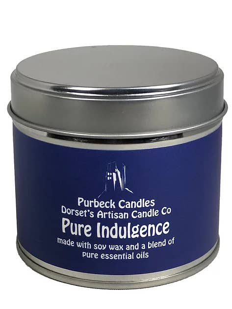 Signature Range Candle in a Tin - Pure Indulgence for wholesale by Purbeck Candles
