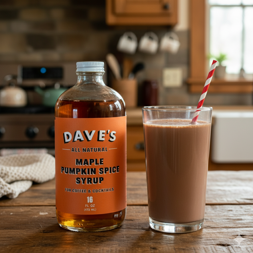 Dave's Coffee Roasters - Wholesale Cocktail Mix/Syrup - New England Maple Pumpkin Spice Syrup | Small-Batch1