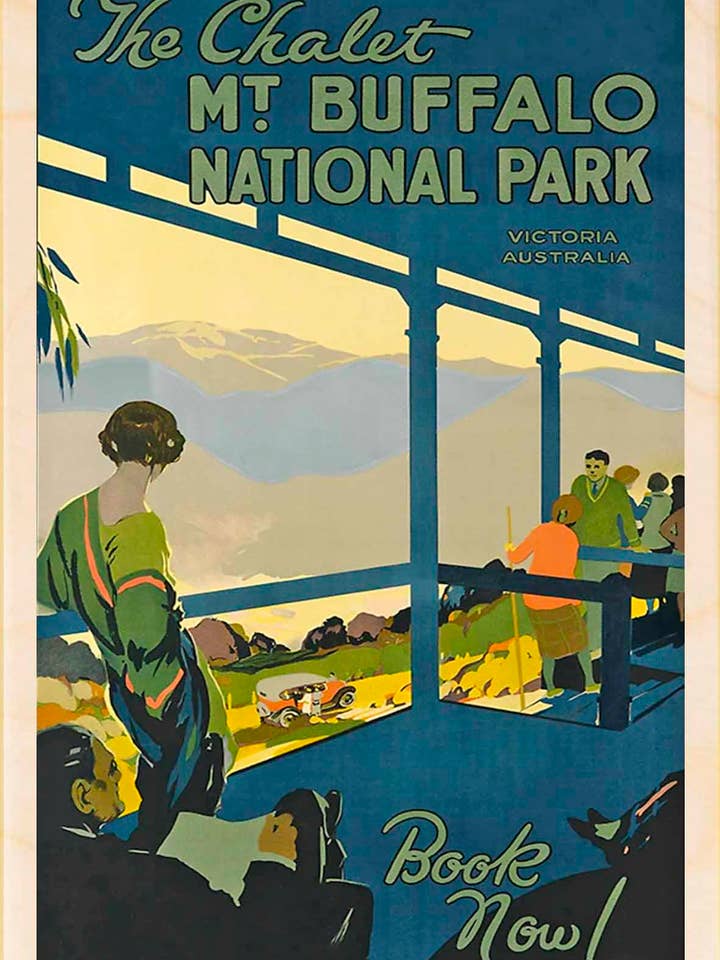 Mount Buffalo, Australien - Miljøvenlige souvenirs for engroshandel hos THE WOODEN POSTCARD COMPANY