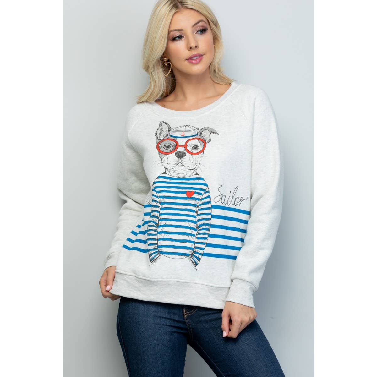 HELLO■HS Mermaid Logo Sweatshirt ■送料込 Wholesale Hello Sailor Print Sweatshirt for your store - Faire