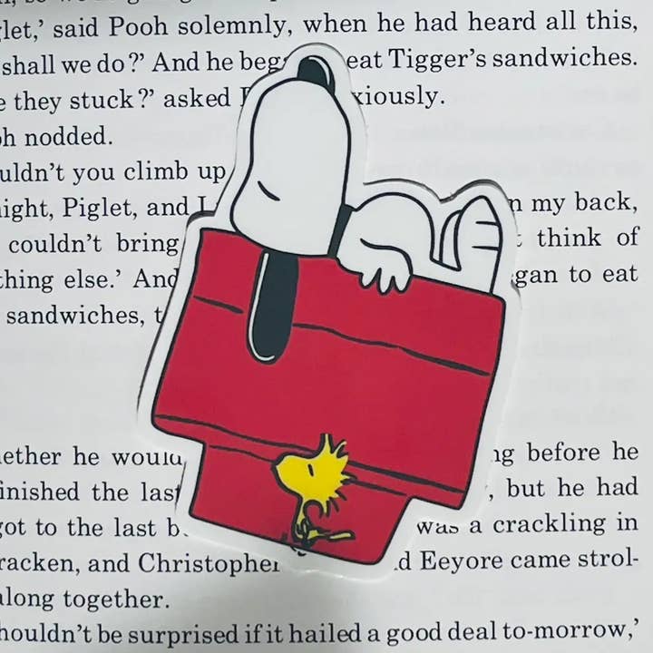 The Peanut Gang Sticker - Snoopy Beagle red house sticker  for wholesale by littlevintagetale