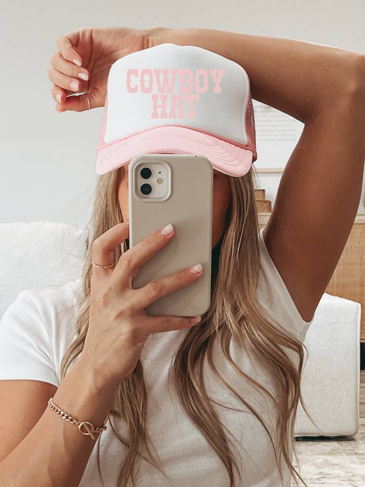 Cowboy Hat TRUCKER CAP LTPNK for wholesale by Keep it Gypsy