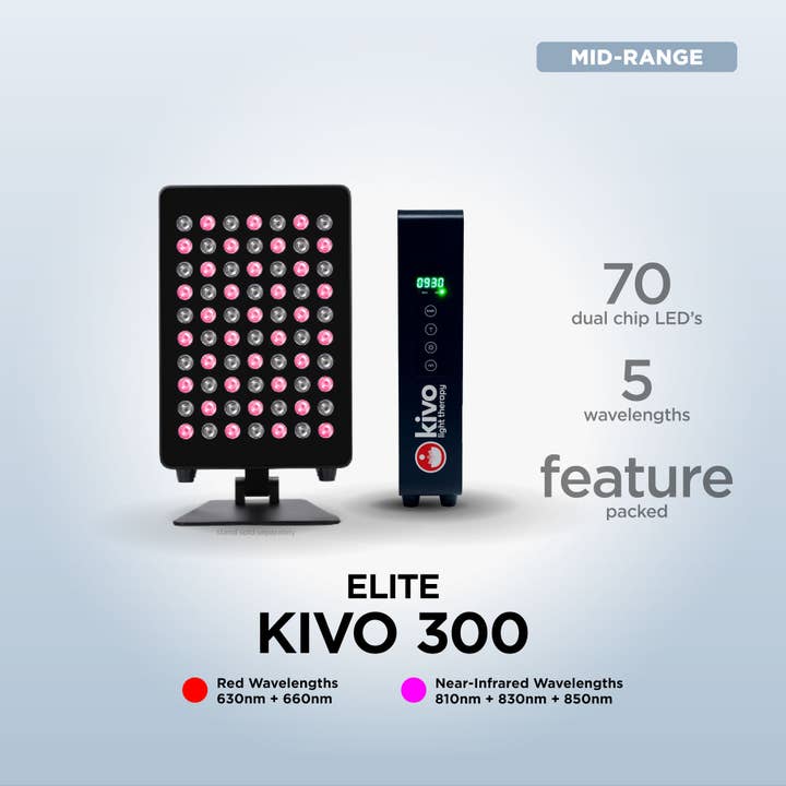 Kivo Elite 300 : Panneau de luminothérapie rouge portable haut de gamme pour la vente par Kivo Red Light Therapy