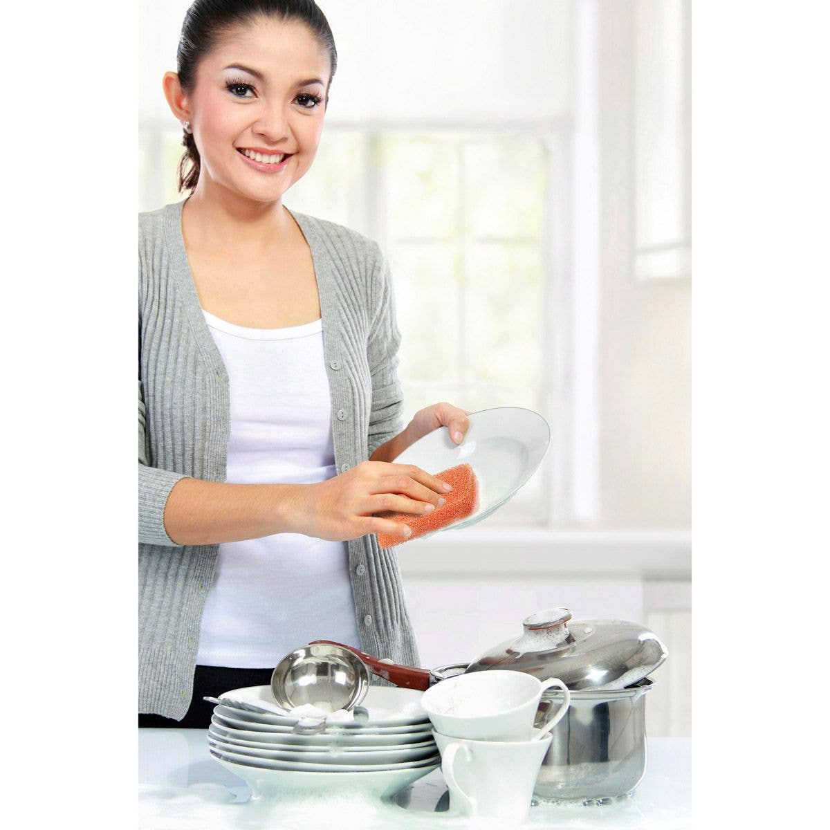 HIC - Harold Import Co. - Wholesale Kitchen Tool/Gadget - Peachy Clean Dish Scrubber1