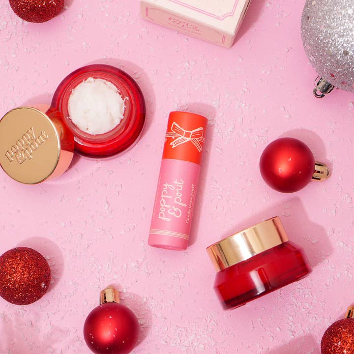 Poppy & Pout - Wholesale Lip Scrub/Polish - Limited Edition, Lip Scrub, Holiday, Candy Cane Fluff