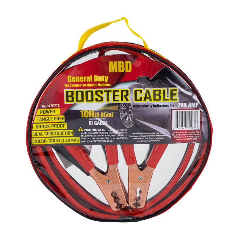 Deluxe Import Trading - Vente Câble de charge - Câble de démarrage pour voiture - 10 pieds0