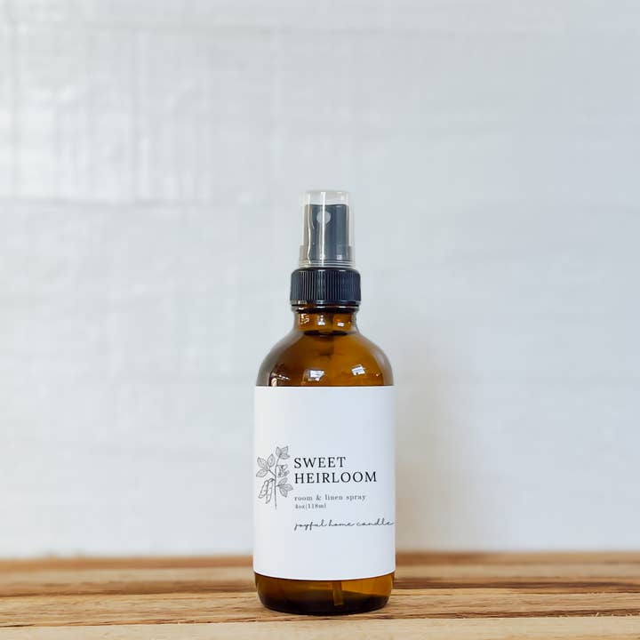 Sweet Heirloom Room + Linen Spray | 4 oz for wholesale by Joyful Home Candle Co.