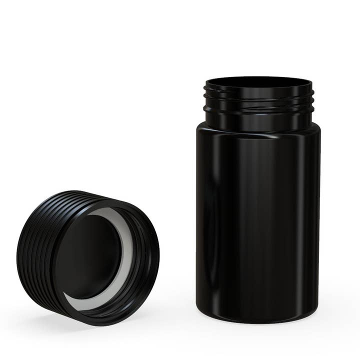 Copackr - Wholesale Travel container - Chubby Gorilla - 60ML Mini Spiral Bottle - Opaque Black Bottle / Opaque Black Cap3