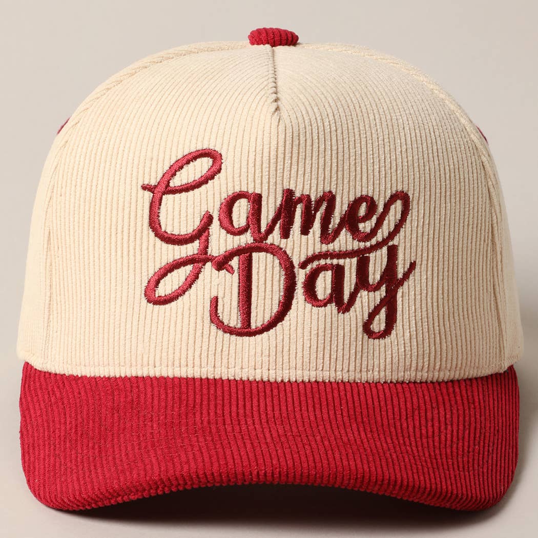 Fashion City - Wholesale Truckerpet - Uniseks - Game Day Corduroy Trucker Baseballpet0