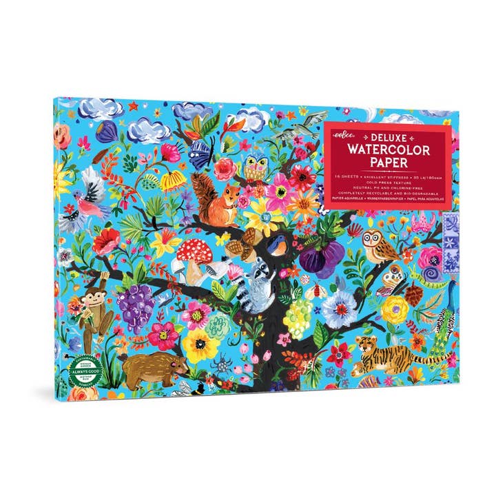 Just Imagine Toys - Wholesale Painting Paper - eeBoo Tree of Life Watercolour Pad